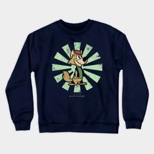 Ding A Ling Wolf Retro Japanese Crewneck Sweatshirt